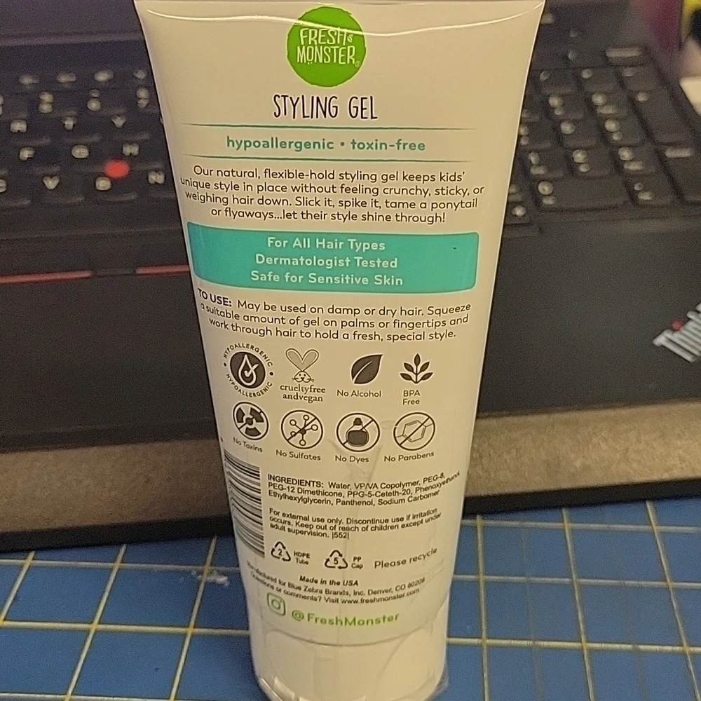 Fresh Monstor Kids Styling Gel 170g - Medium Hold New